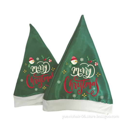 Festival Party Decoration Baby Hats Red Xmas Cap Milk Silk Soft Santa Hats Children Adult Classic Santa Christmas Hat